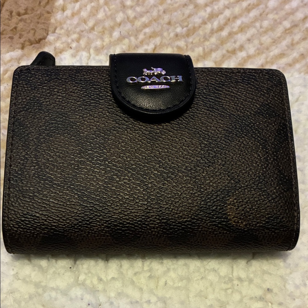 Coach Black and Brown Wallet